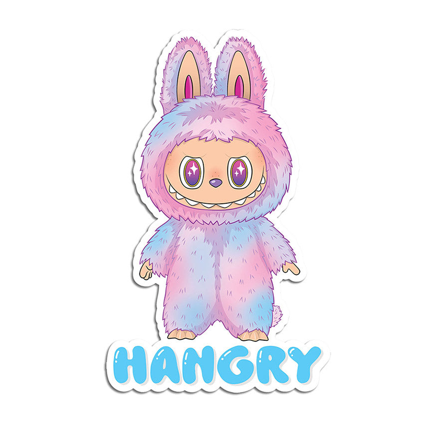 Labubu Hangry Vinyl Sticker - Leanna Lin's Wonderland