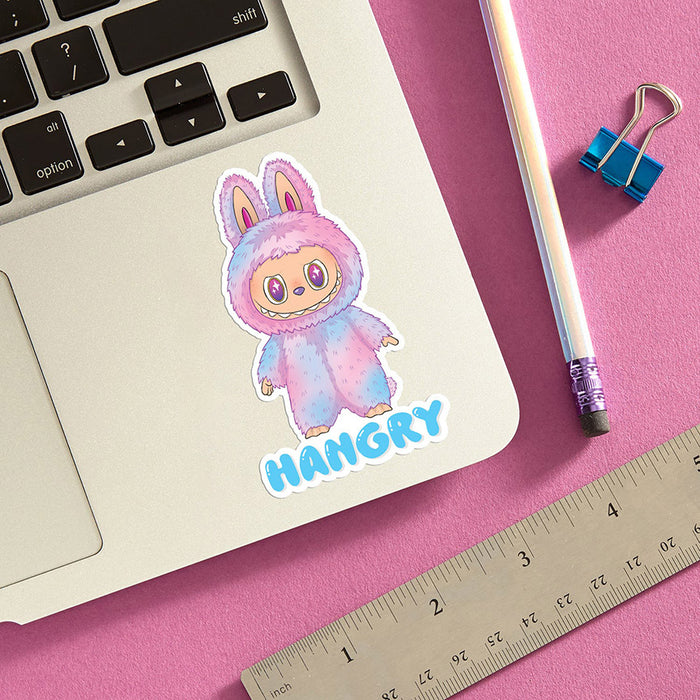Labubu Hangry Vinyl Sticker - Leanna Lin's Wonderland
