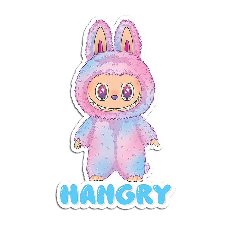 Labubu Hangry Vinyl Sticker