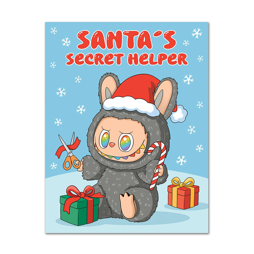 Labubu Santa’s Secret Helper Card