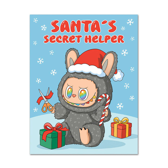 Labubu Santa’s Secret Helper Card