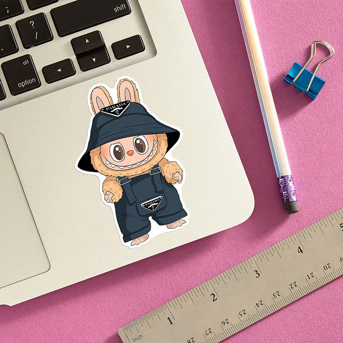 Labubu Parada Overalls Vinyl Sticker - Leanna Lin's Wonderland