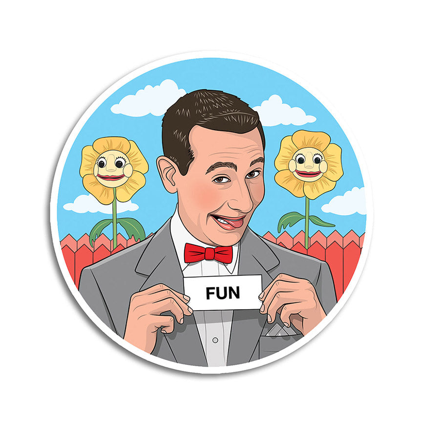 Pee-wee The Secret Word is FUN Vinyl Sticker - Leanna Lin's Wonderland