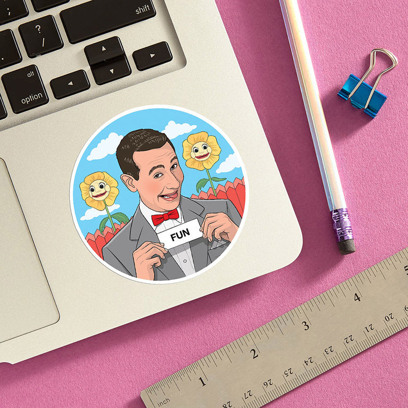 Pee-wee The Secret Word is FUN Vinyl Sticker - Leanna Lin's Wonderland