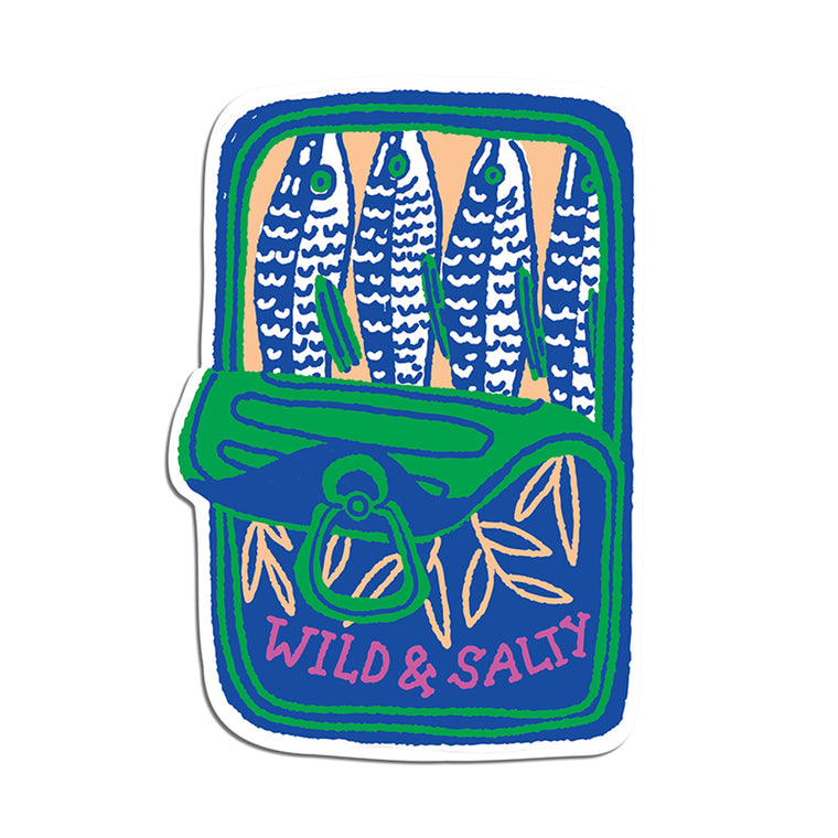 Wild & Salty Sardines Vinyl Sticker