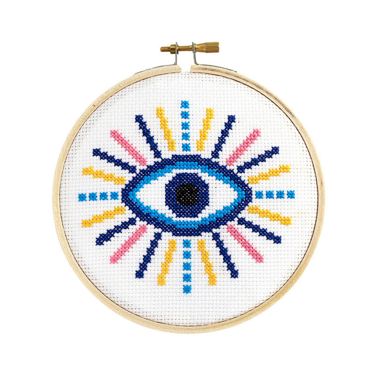 Evil Eye Cross Stitch Kit