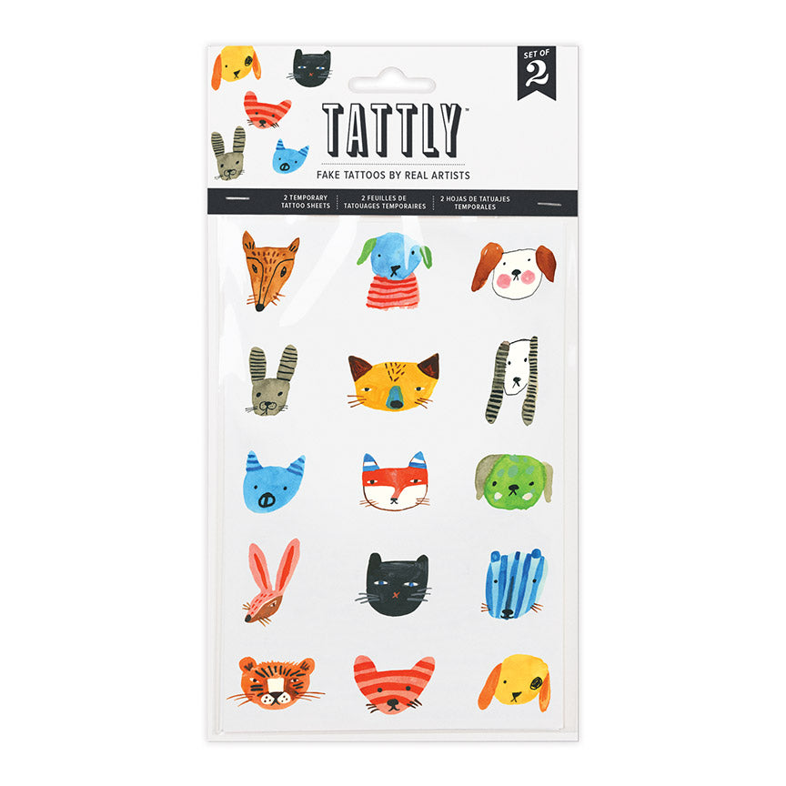 Fuzzy Faces Tattoo Sheets by Carolyn Gavin