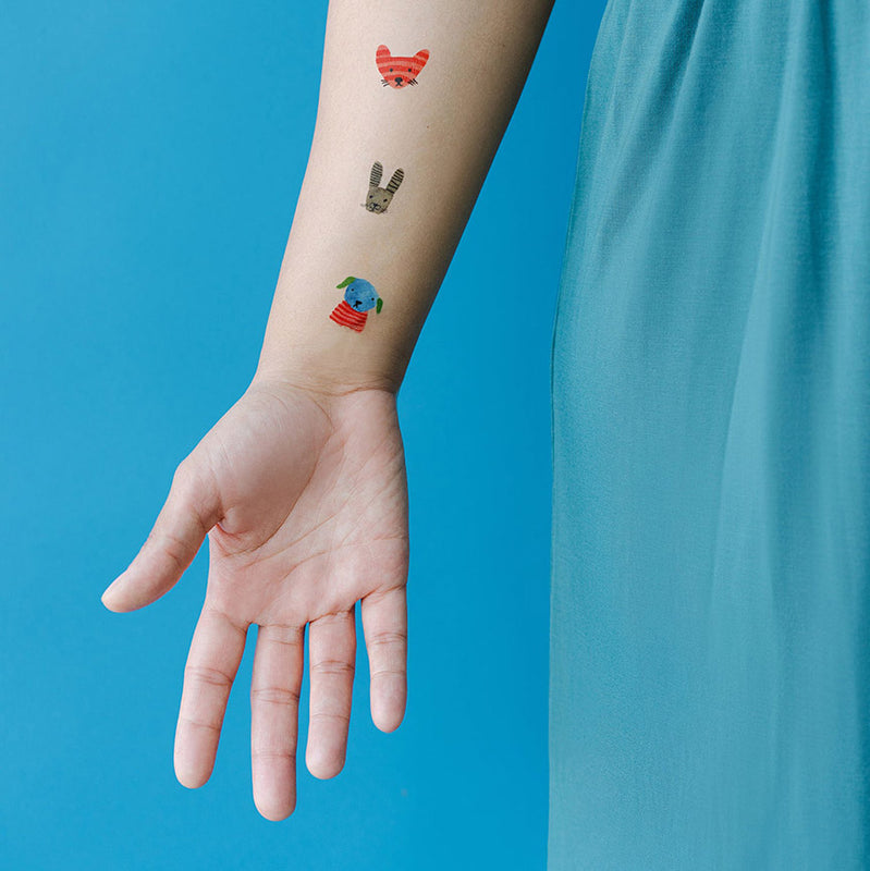 Fuzzy Faces Tattoo Sheets by Carolyn Gavin