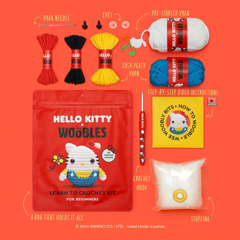 Hello Kitty Beginner DIY Crochet Kit