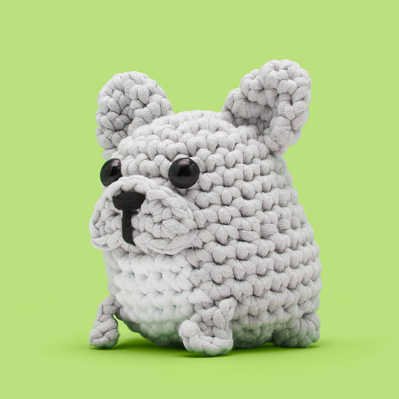 Hugo the French Bulldog DIY Crochet Kit