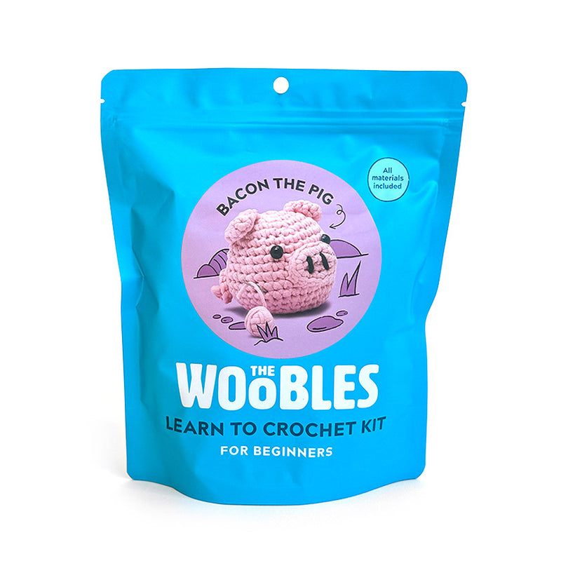 Woobles Learn to Crochet Kit - Bacon the Pig