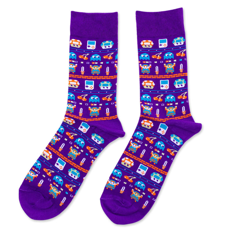 Vintage Gamer Large Crew Socks