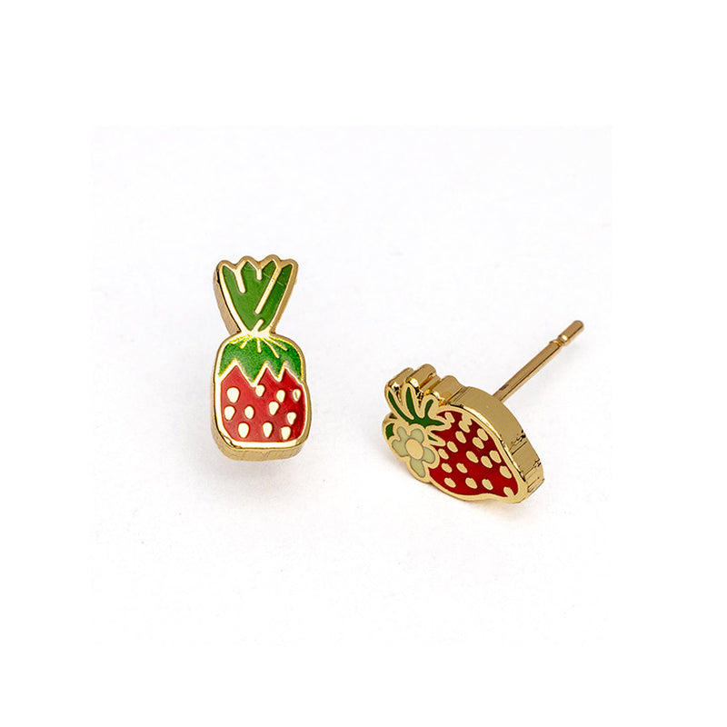 Strawberry Candy & Strawberry Earrings