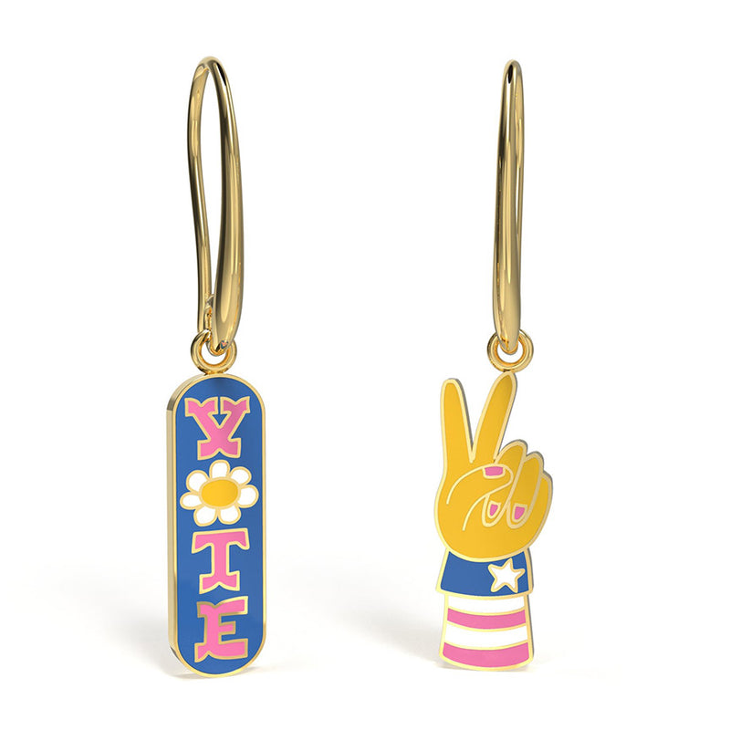 Vote Charm Earrings