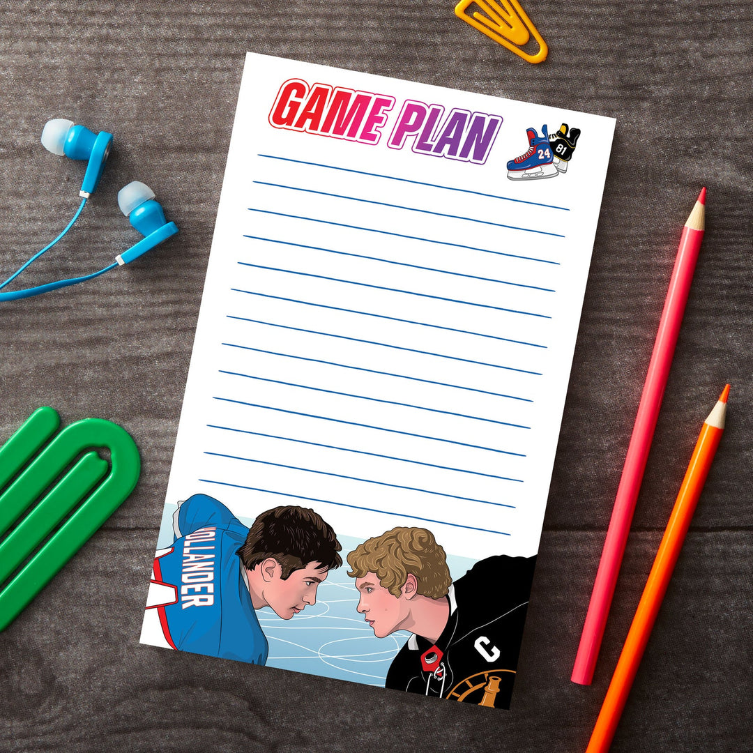 Heated Rivalry Game List Notepad