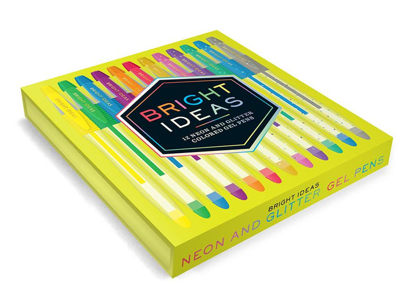 Bright Ideas Box of Neon and Glitter Gel Pens