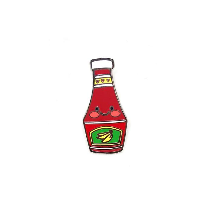 Banana Ketchup Enamel Pin by Genevieve Santos from Leanna Lin's Wonderland