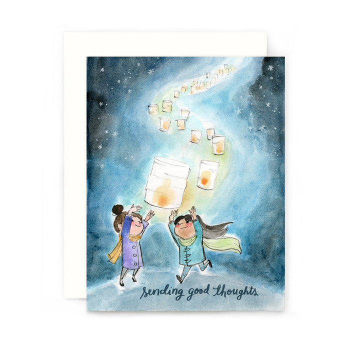 Sending Good Thoughts Card by Genevieve Santos from Leanna Lin&
