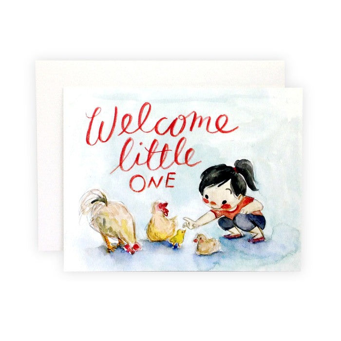 Welcome Little One Card by Genevieve Santos from Leanna Lin's Wonderland
