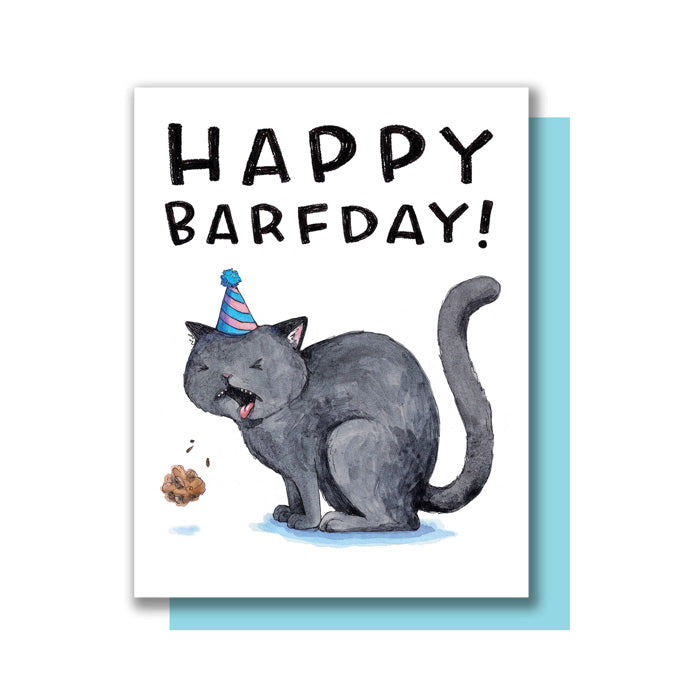 Happy Barfday Card by Paper Wilderness from Leanna Lin&