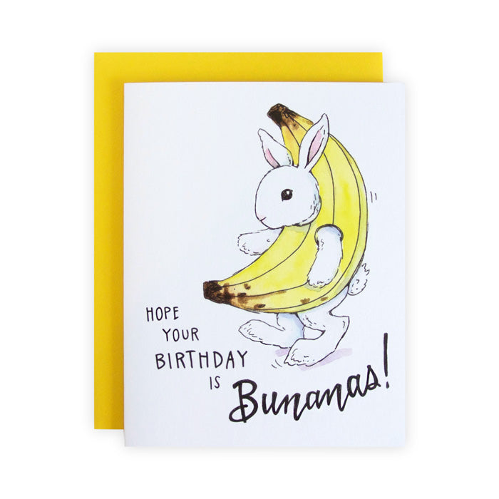 Bunanas Birthday Card by Paper Wilderness from Leanna Lin&