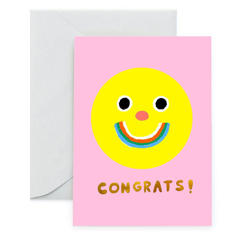 Happy Face Congrats Card