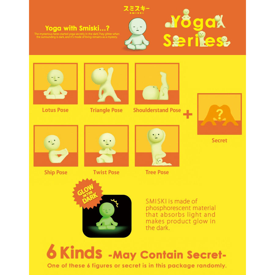 Smiski Yoga Series Glow in the Dark Blind Box - Leanna Lin's Wonderland