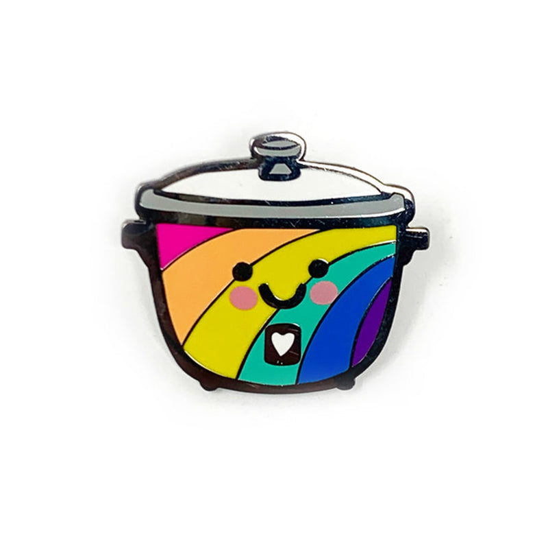 Rainbow Rice Cooker Enamel Pin