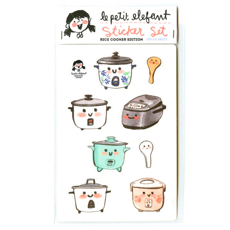 Rice Cooker Sticker Sheet