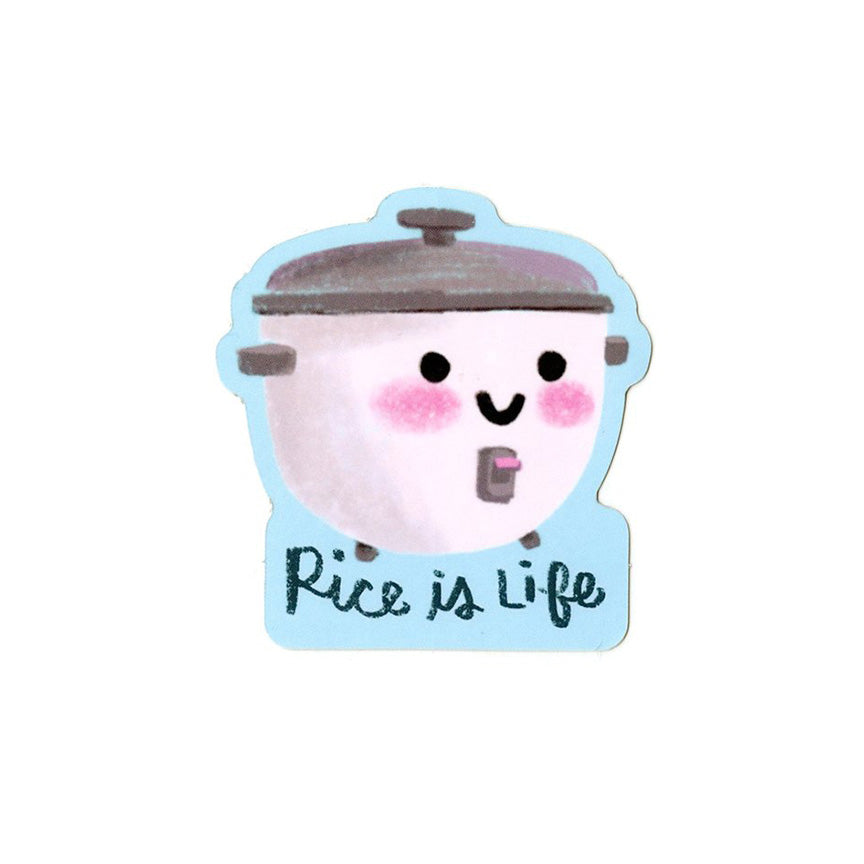 Rice Is Life Vinyl Sticker - Leanna Lin's Wonderland