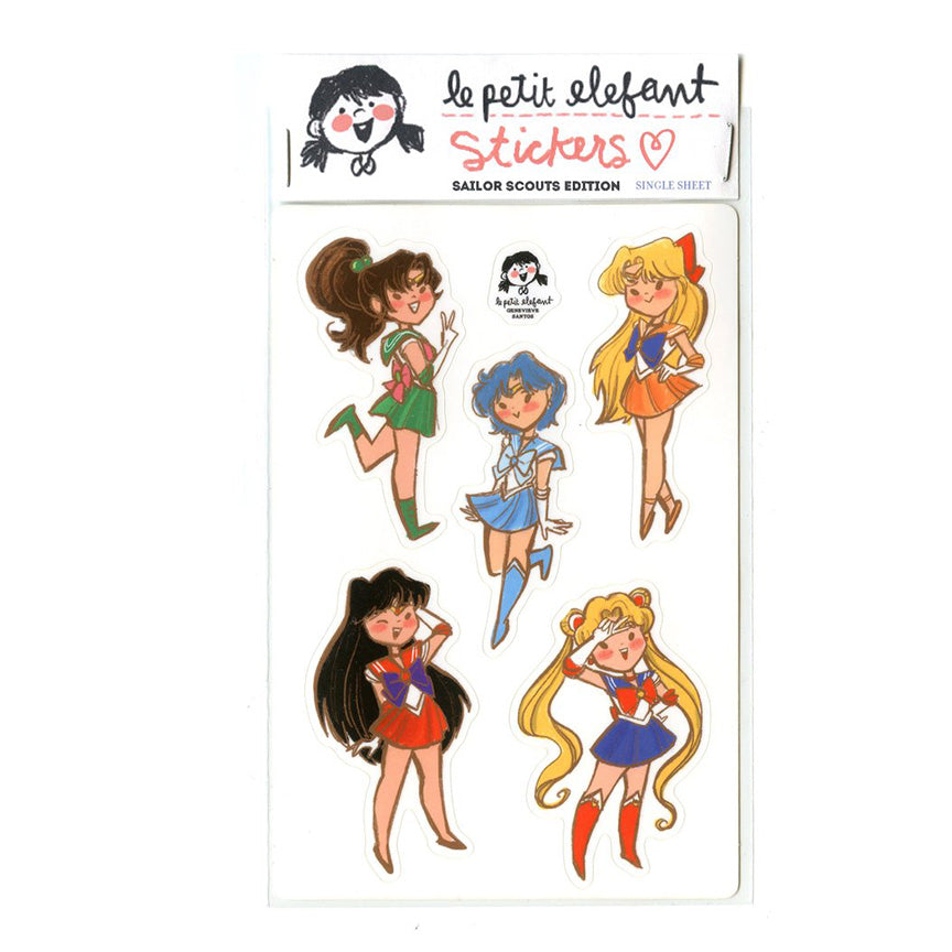 Sailor Scouts Sticker Sheet - Leanna Lin&