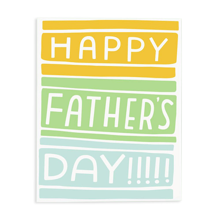 Colorblock Father’s Day Card