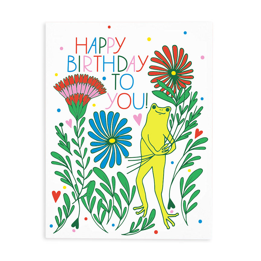 Froggy Bouquet Card