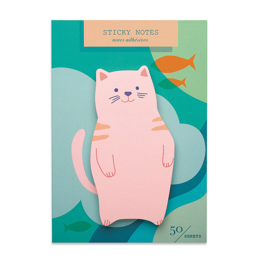 Gone Fishing Die Cut Sticky Notes