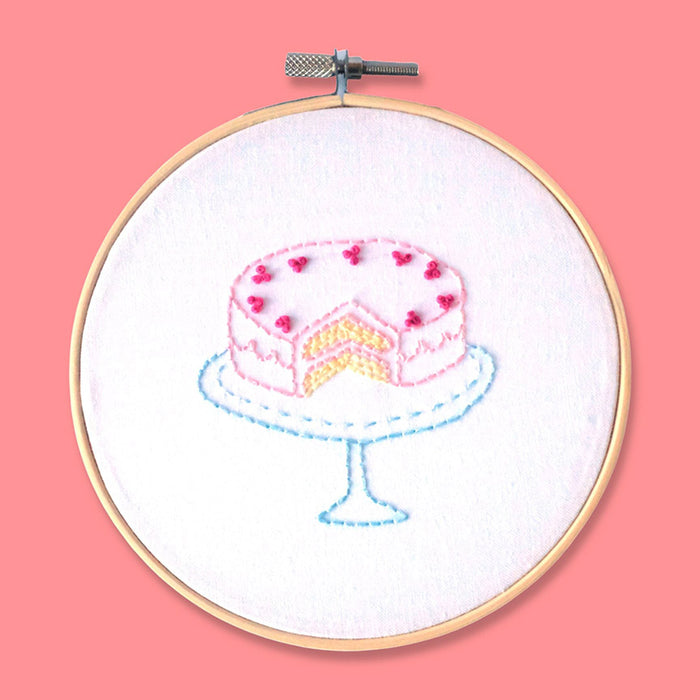 Cake My Day DIY Embroidery Kit
