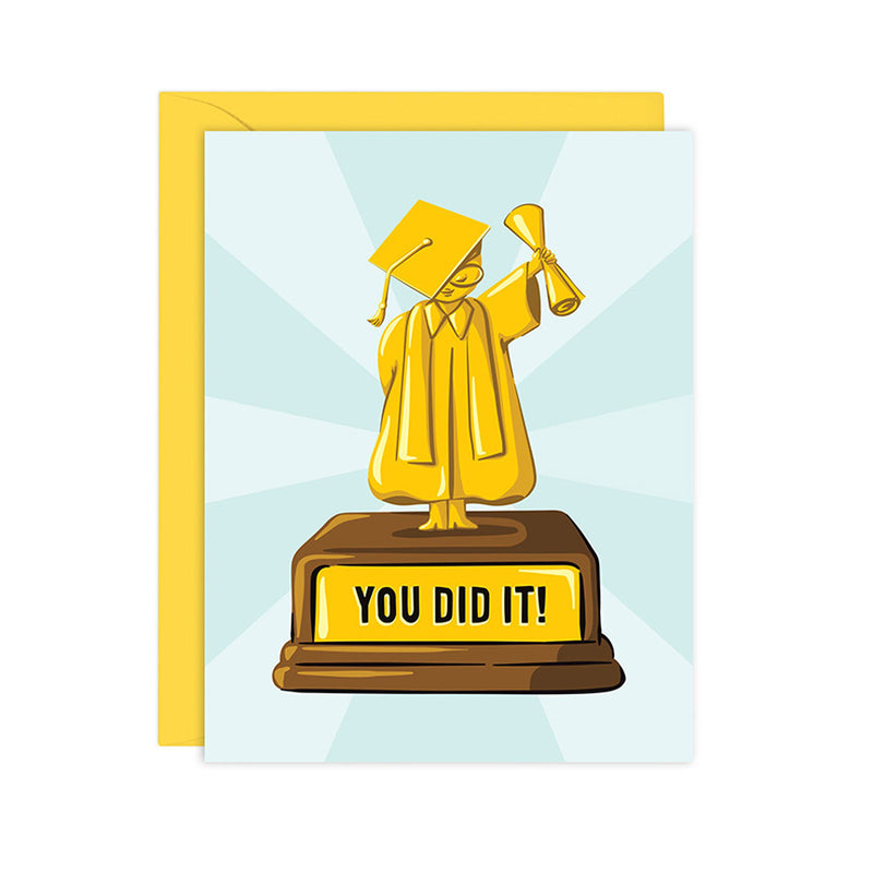 You Did It! Trophy Card