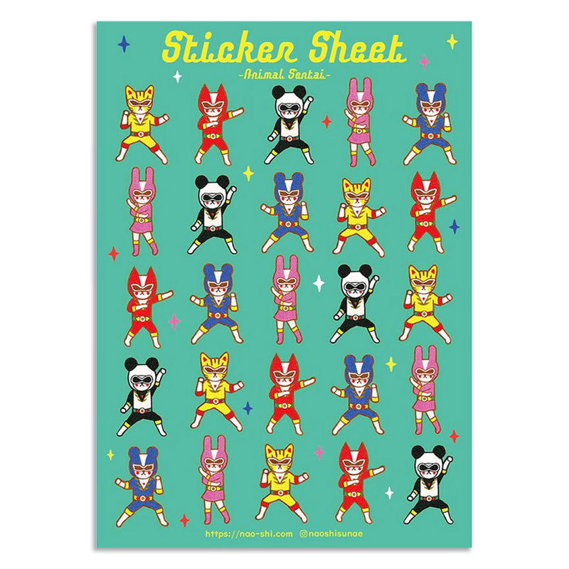 Animal Sentai Sticker Sheet