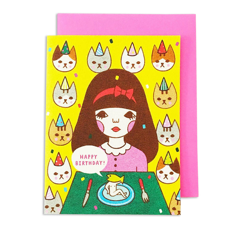 Happy Bday Cats Card