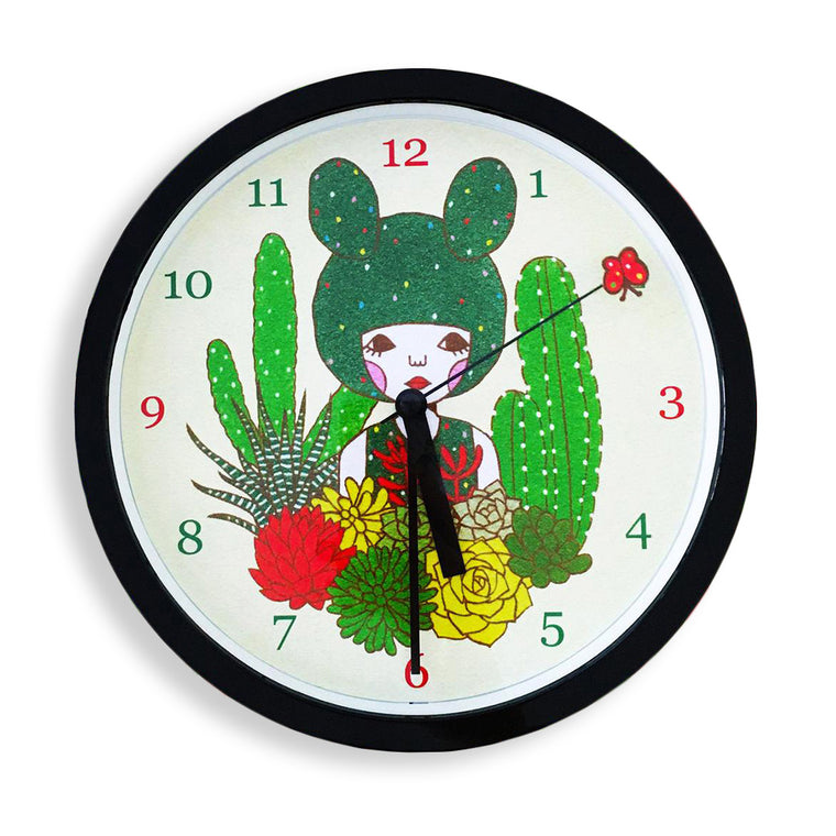 Naoshi: Cactus Wall Clock