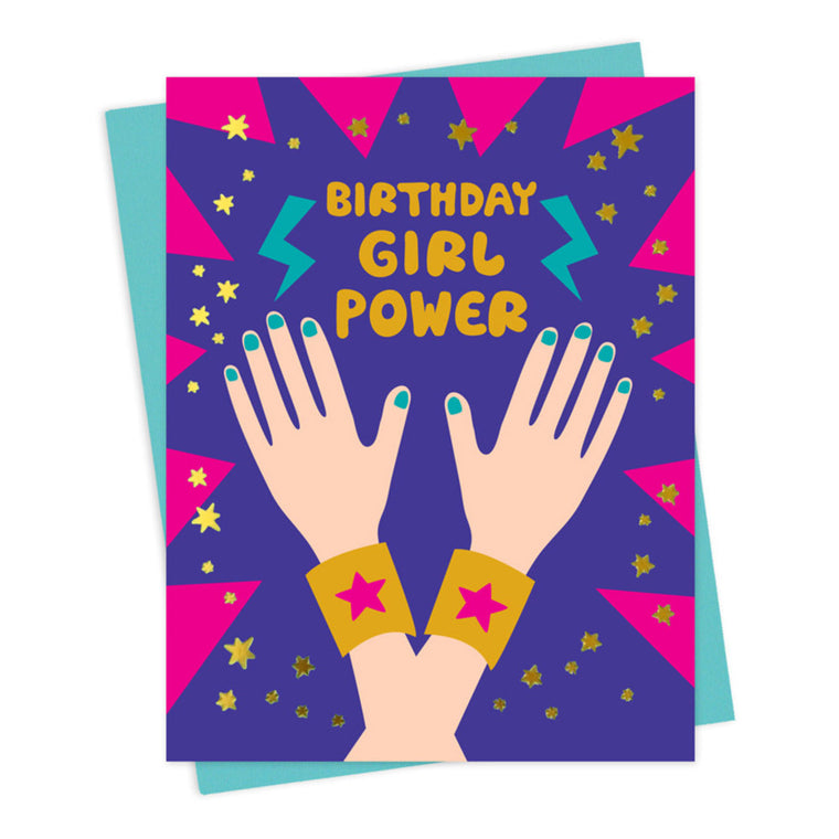 Girl Power Birthday Card
