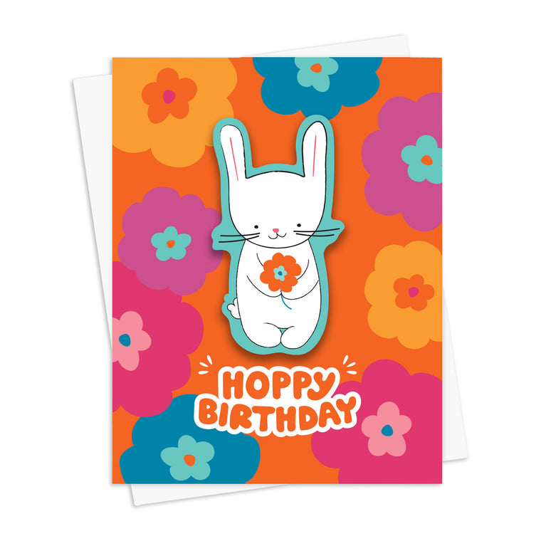 Birthday Bunny Sticker Card