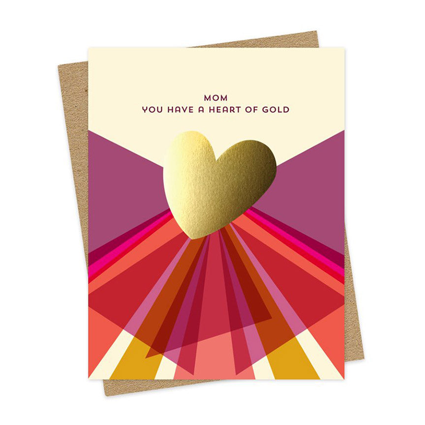 Heart of Gold Mom Card