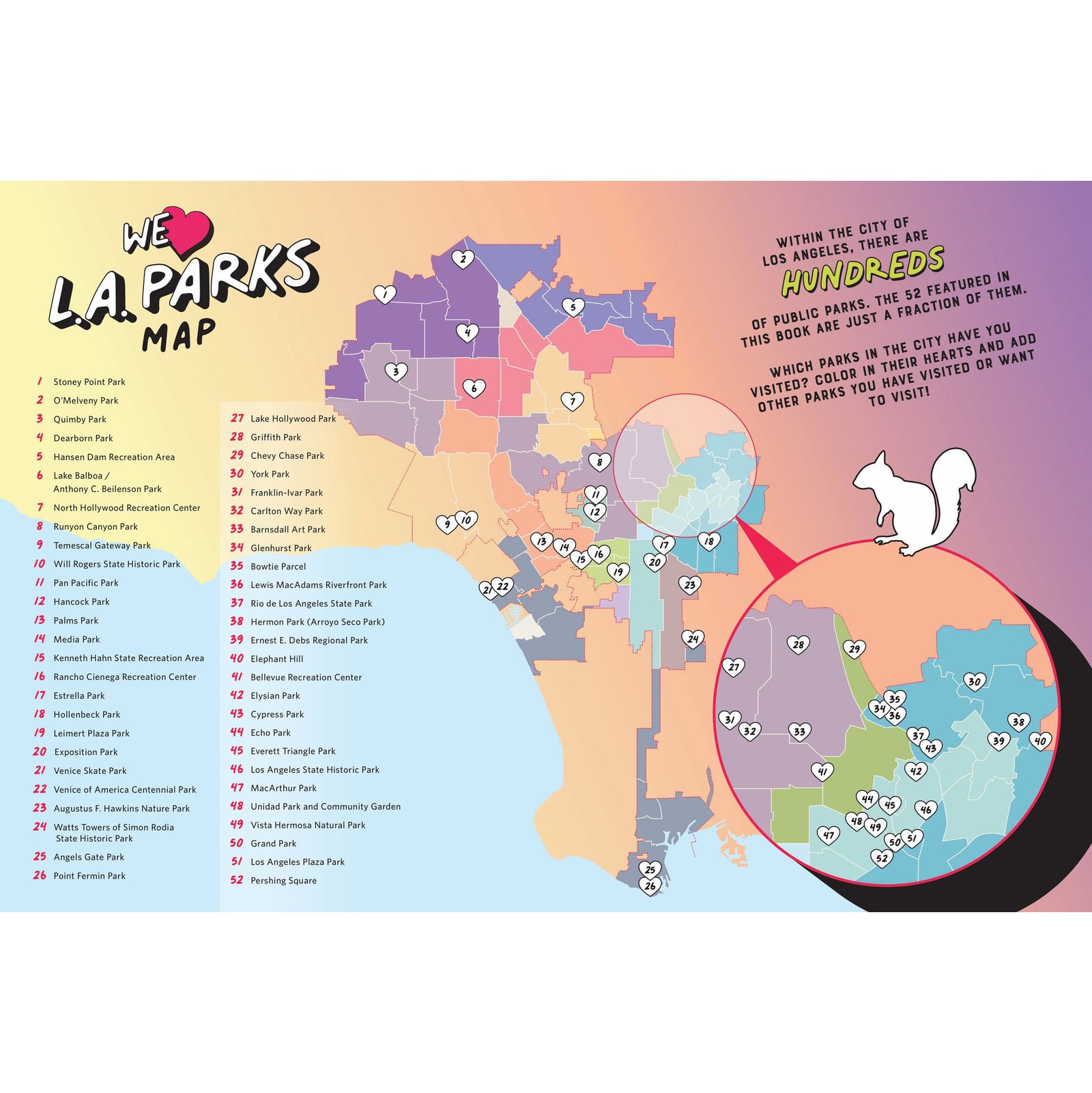 We Heart L.A. Parks Coloring Book - Leanna Lin's Wonderland