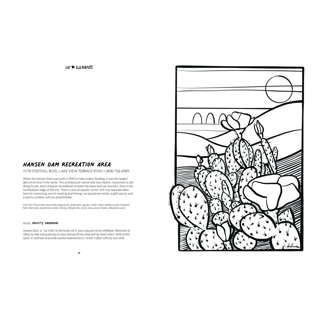 We Heart L.A. Parks Coloring Book - Leanna Lin&