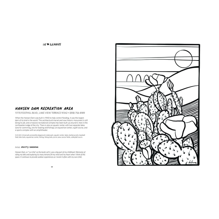 We Heart L.A. Parks Coloring Book - Leanna Lin&