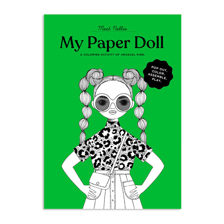 Coloring Paper Doll (Nellie) DIY Kit