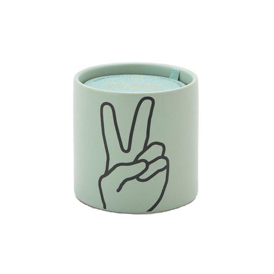 Impressions 5.75 oz. Mint Peace Ceramic Candle: Lavender + Thyme by Paddywax from Leanna Lin's Wonderland