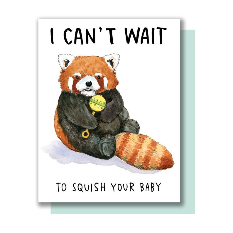 Squish Your Baby Card by Paper Wilderness from Leanna Lin&