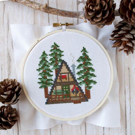A-Frame Cross Stitch Kit - Leanna Lin's Wonderland