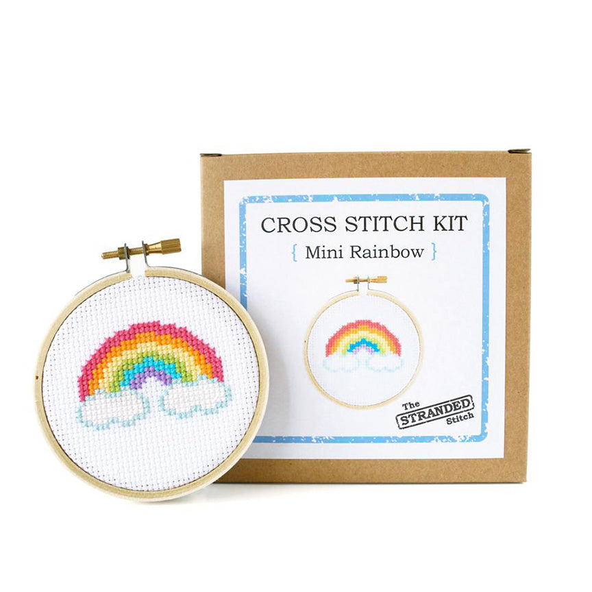 Rainbow Mini Cross Stitch Kit - Leanna Lin's Wonderland
